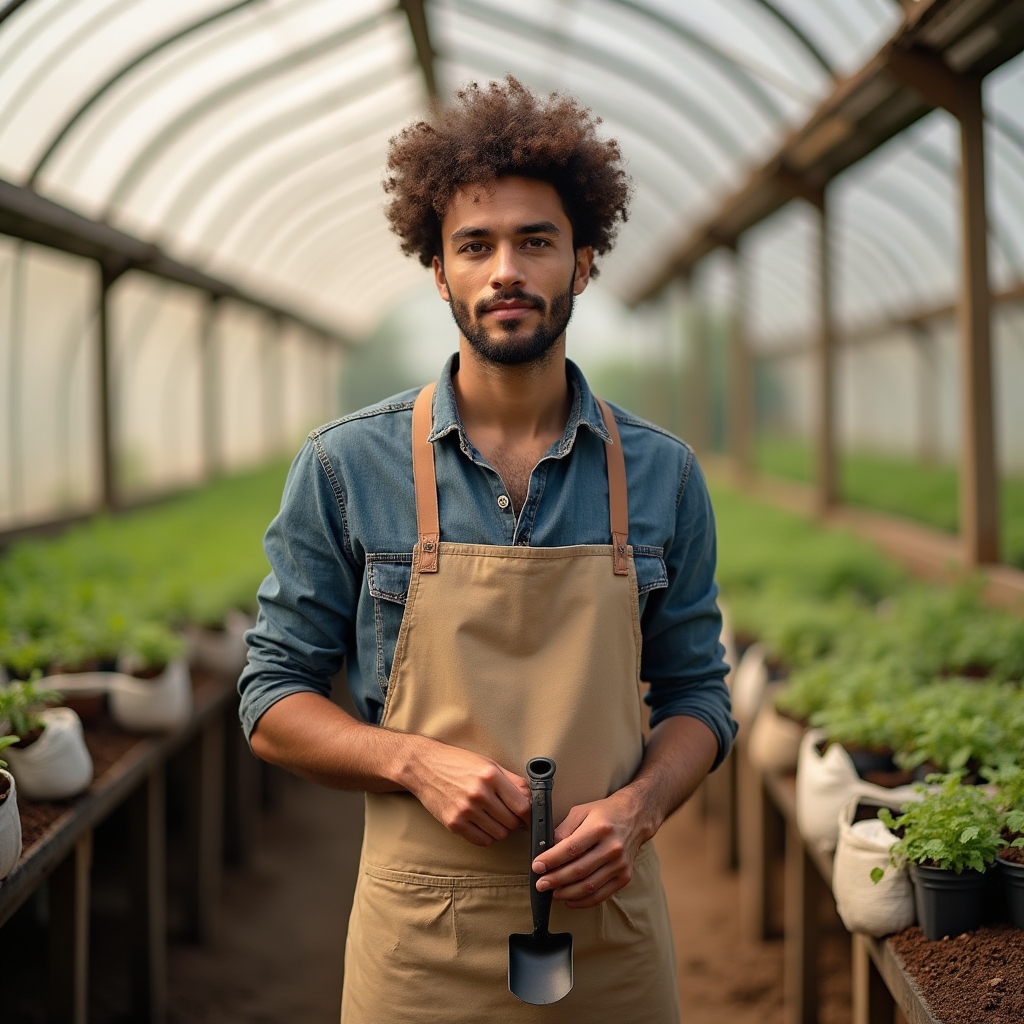Retrato de especialista en sustratos y nutrición de huertas verticales